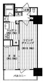 コスモポリス品川 33階 間取り図