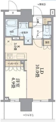ブランズタワー豊洲 28階 間取り図