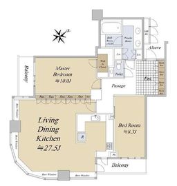 シティタワー大崎ステーションフロント 25階 間取り図