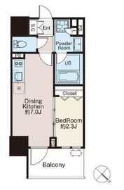 クラシアム文京白山 503 間取り図