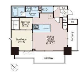 クラシアム文京白山 905 間取り図