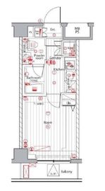 プレミアムキューブ広尾 302 間取り図