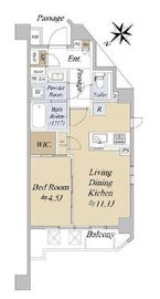 シティテラス文京小石川 1階 間取り図