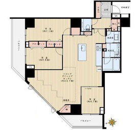 ブランズ文京小石川 2階 間取り図