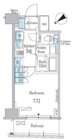パークアクシス押上・隅田公園 1002 間取り図