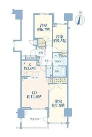 東京テラス 12階 間取り図