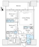 麻布台ヒルズレジデンスB 7階 間取り図