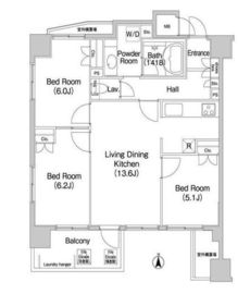 PATH横浜新子安 501 間取り図
