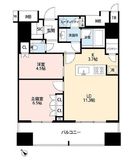 プラウドタワー渋谷 5階 間取り図