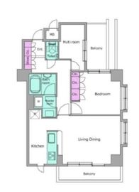 レジディア文京音羽 409 間取り図