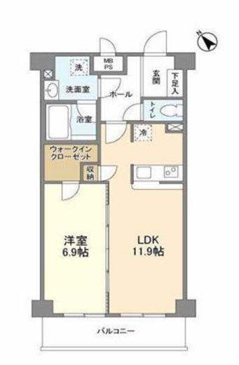 サンハイム戸塚 309 間取り図