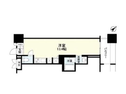 パークフラッツ横濱公園 509 間取り図