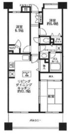 ライオンズマンションセントワーフ横濱 2階 間取り図