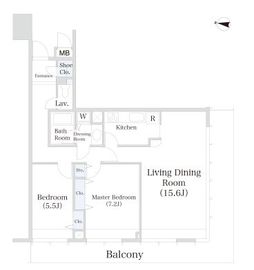 小石川シティハイツ 407 間取り図