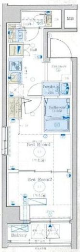 エステムコート新横浜グランデ 6階 間取り図