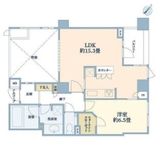 グランスイート二子玉川スタイルフォート 2階 間取り図