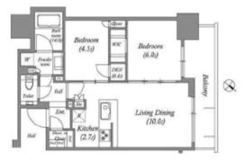 シティタワー千住大橋 31階 間取り図