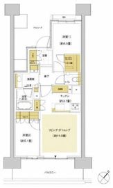 HARUMI FLAG SUN VILLAGE (晴海フラッグ サンヴィレッジ) 5階 間取り図