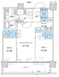 パークシティ柏の葉キャンパス ザ・ゲートタワー ウエスト 3402 間取り図