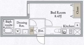 LiveFlat高田馬場 (ライブフラット高田馬場) 202 間取り図