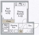 LiveFlat高田馬場 (ライブフラット高田馬場) 203 間取り図
