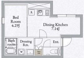 LiveFlat高田馬場 (ライブフラット高田馬場) 302 間取り図