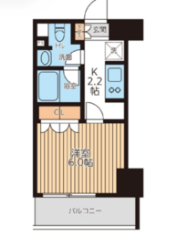 City Lux Tobe 213 間取り図