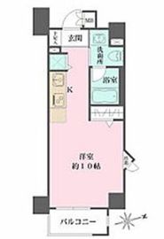 朝日シティパリオ高輪台 6階 間取り図