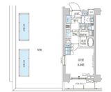 パークアクシス池上 408 間取り図