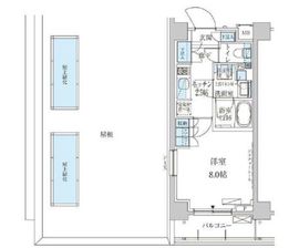 パークアクシス池上 408 間取り図