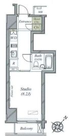 グランスイート神宮前 2階 間取り図