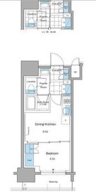 ルフォンプログレ本郷三丁目 802 間取り図