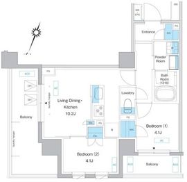 プレディアコート板橋 503 間取り図