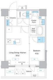 プレディアコート板橋 502 間取り図