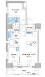 プレディアコート板橋 401 間取り図
