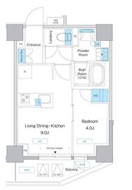 プレディアコート板橋 802 間取り図