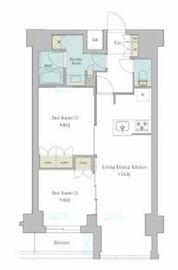ブリリアイスト池尻大橋 614 間取り図