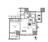 レジディアタワー目黒不動前 2003 間取り図