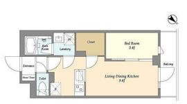 ドゥーエ曳舟2 306 間取り図