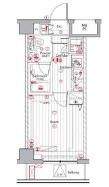 プレミアムキューブ広尾 402 間取り図