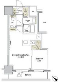 ザ・パークハビオ江古田 805 間取り図