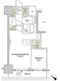 ザ・パークハビオ江古田 405 間取り図