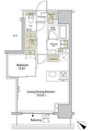 ザ・パークハビオ江古田 406 間取り図