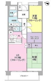セレーノ武蔵中原 6階 間取り図