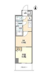リテラス三ノ輪 802 間取り図