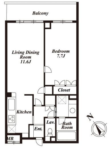 ザ タバタ ハウス 404 間取り図