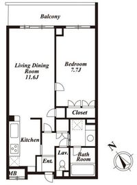 ザ タバタ ハウス 404 間取り図