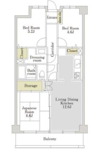 アーバンパーク常盤台公園 309 間取り図