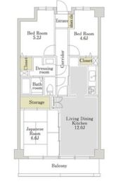 アーバンパーク常盤台公園 309 間取り図