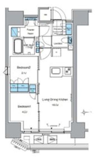 ルフォンプログレ田原町 705 間取り図